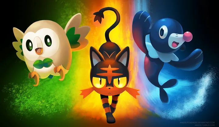 Alola starters playmat